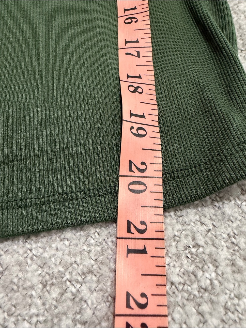 NWOT wild fable Ribbed Long Sleeve Scoop Neck Top - Olive - Picture 6 of 6